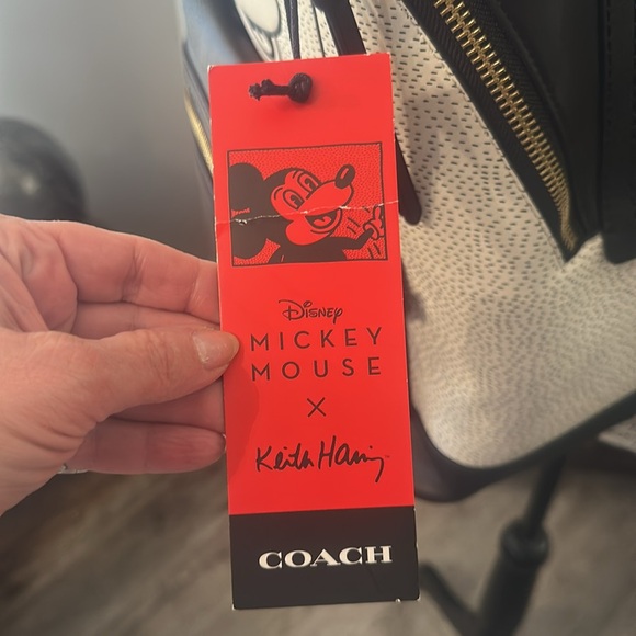 NWT , 🥰COACH Disney X Mickey Mouse Keith Haring Academy LIMITED edition 🎒😘 - Picture 16 of 16